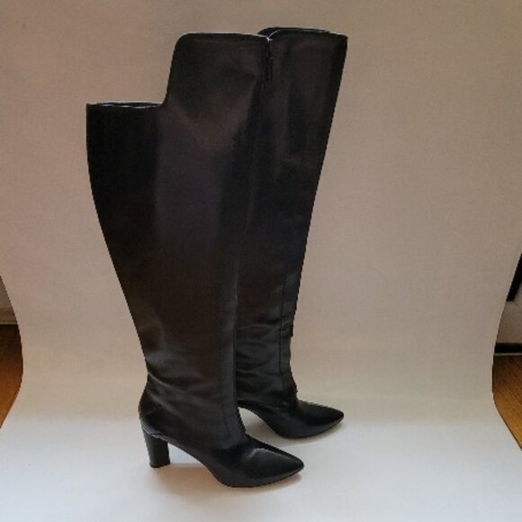 COSTUME NATIONAL WOMEN TALL BOOTS SIZE 39 1/2" USED - Picture 1 of 16